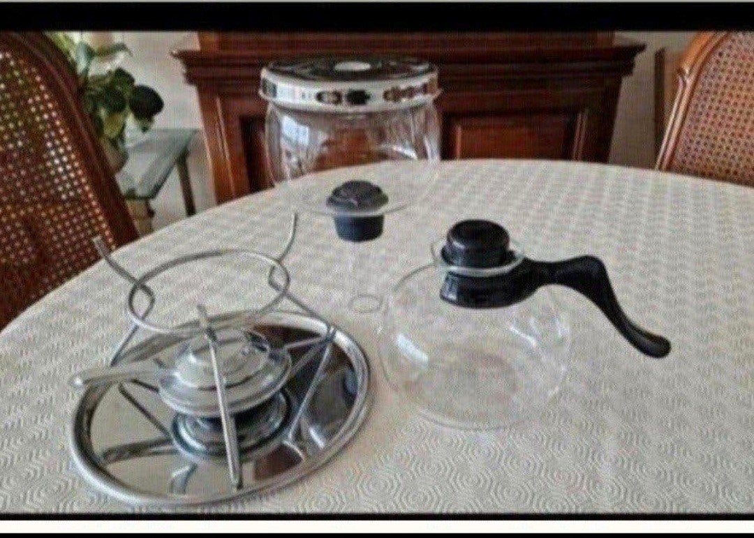 cafetière sous vide, Enlèvement