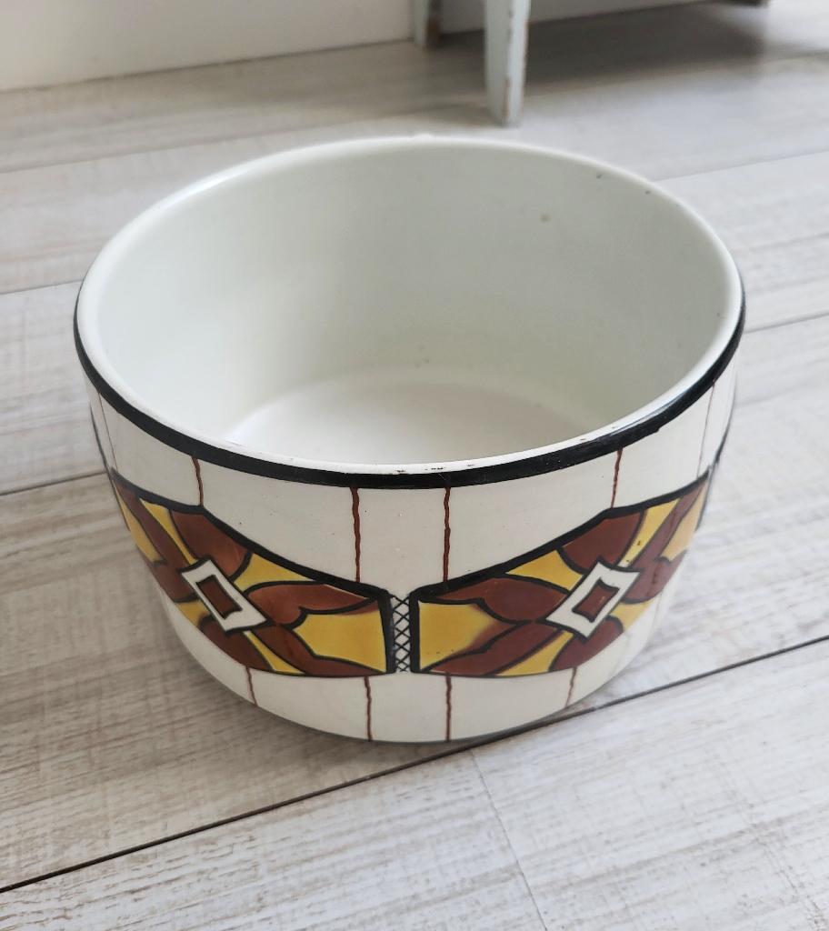 Design decoraties, Antieke pot, 2 vazen, 2 biscuit beeldjes, Antiek en Kunst, Curiosa en Brocante, Ophalen of Verzenden