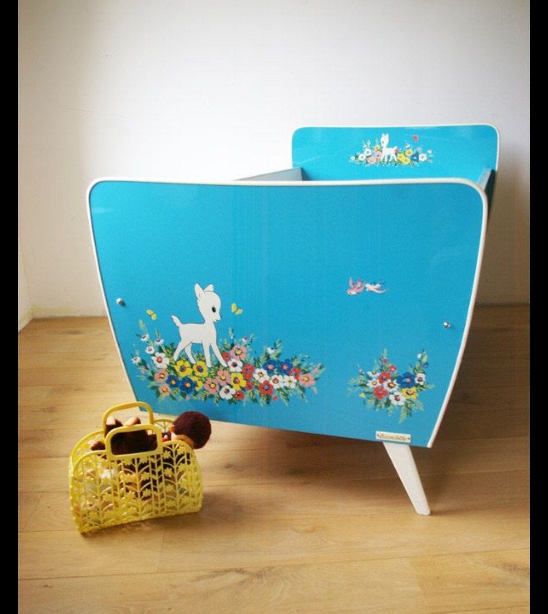 Vintage kinderbedje, Ophalen