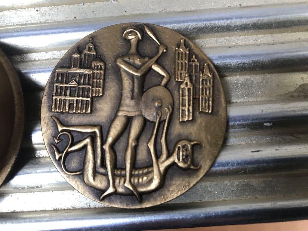 Medaille Edmond Alt Brussels 'rendez vous 1959', Verzamelen, Ophalen of Verzenden, Zo goed als nieuw