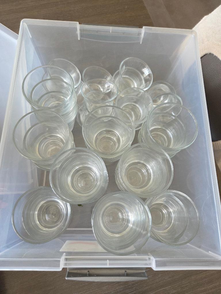 Theelichthouder glas, Huis en Inrichting, Ophalen, Zo goed als nieuw, Overige materialen, Minder dan 25 cm