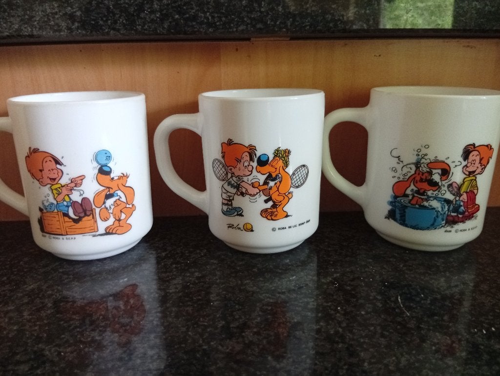 3 mugs bd : Boule & Bill, Enlèvement ou Envoi, Autres personnages, Neuf, Ustensile