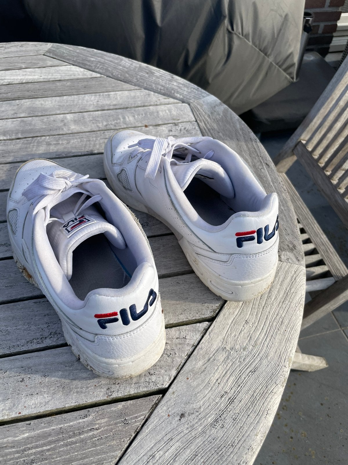 Te koop: nog in goede staat voor 9 €, Vêtements | Hommes, Chaussures, Enlèvement, Porté, Chaussures de sport, Blanc