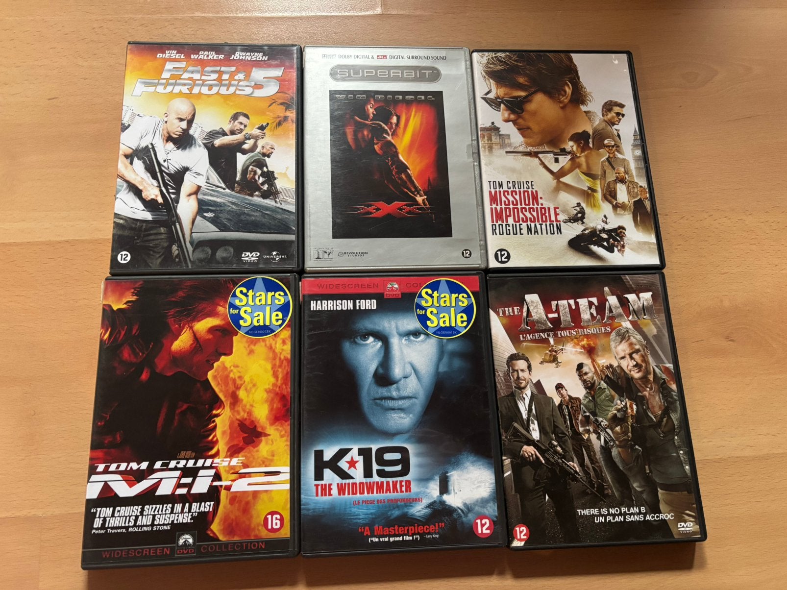 6 DVD - titres variés, Envoi, Comme neuf