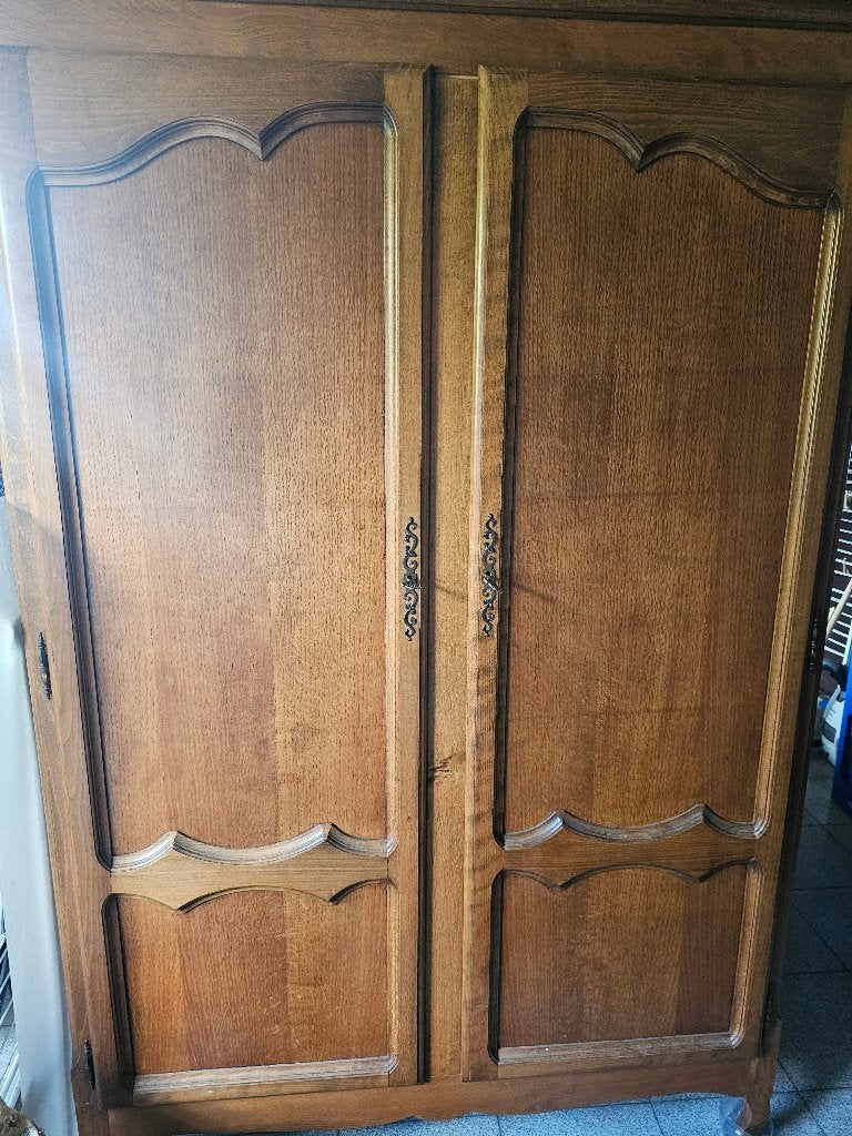 kleerkast, Huis en Inrichting, Ophalen, Gebruikt, Eikenhout, Met deur(en)