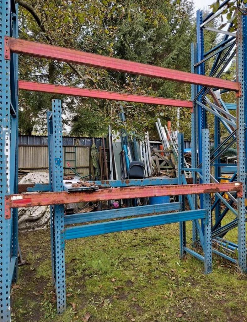 Palletstelling 3mH / 2m70L / 1mD, Doe-het-zelf en Bouw, Ophalen, Zo goed als nieuw
