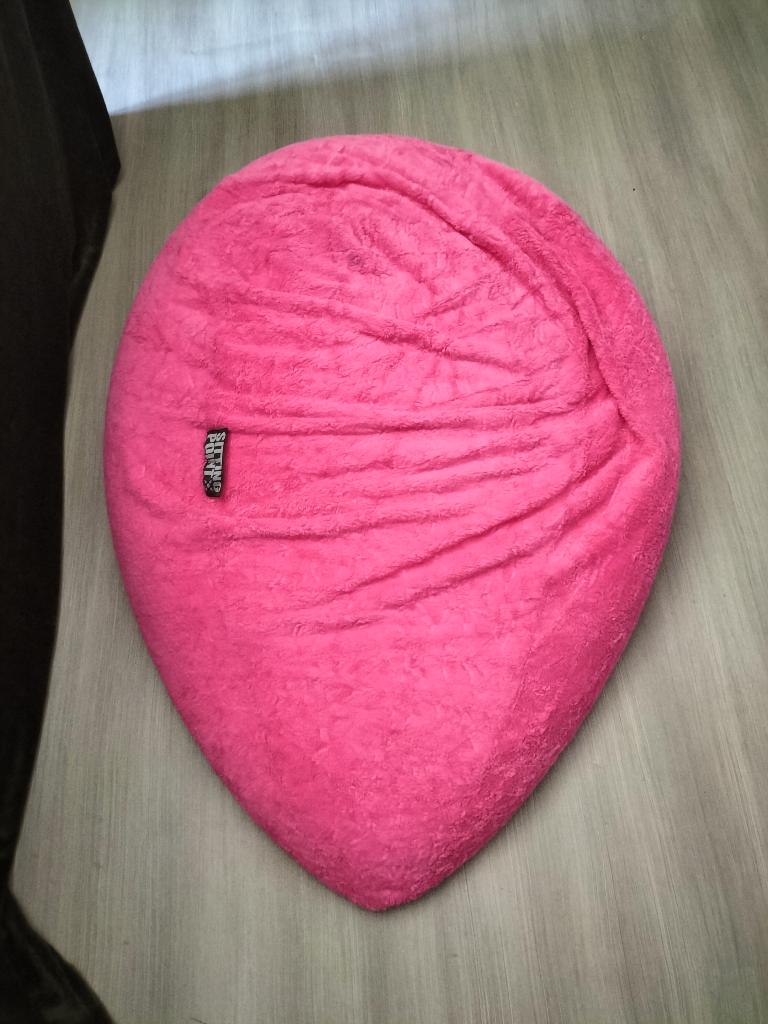 Fluffy zitzak te koop, Ophalen, Zo goed als nieuw, Roze, Zitzak