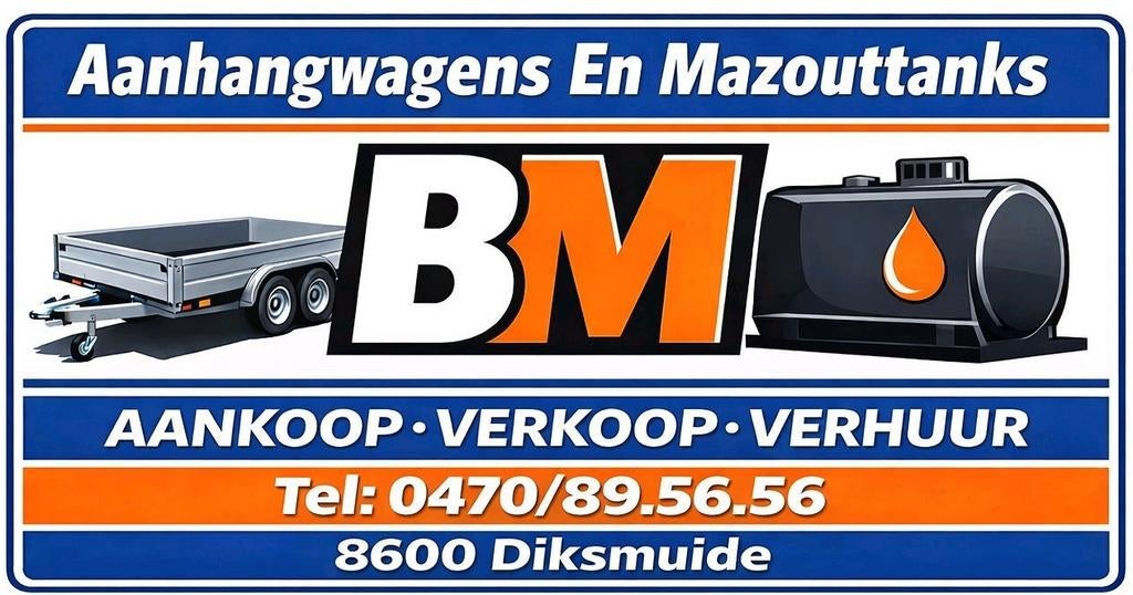 ACHAT-VENTE-LOCATION Remorques et citernes à mazout BM, Bricolage & Construction, Chauffage & Radiateurs, Enlèvement, Neuf