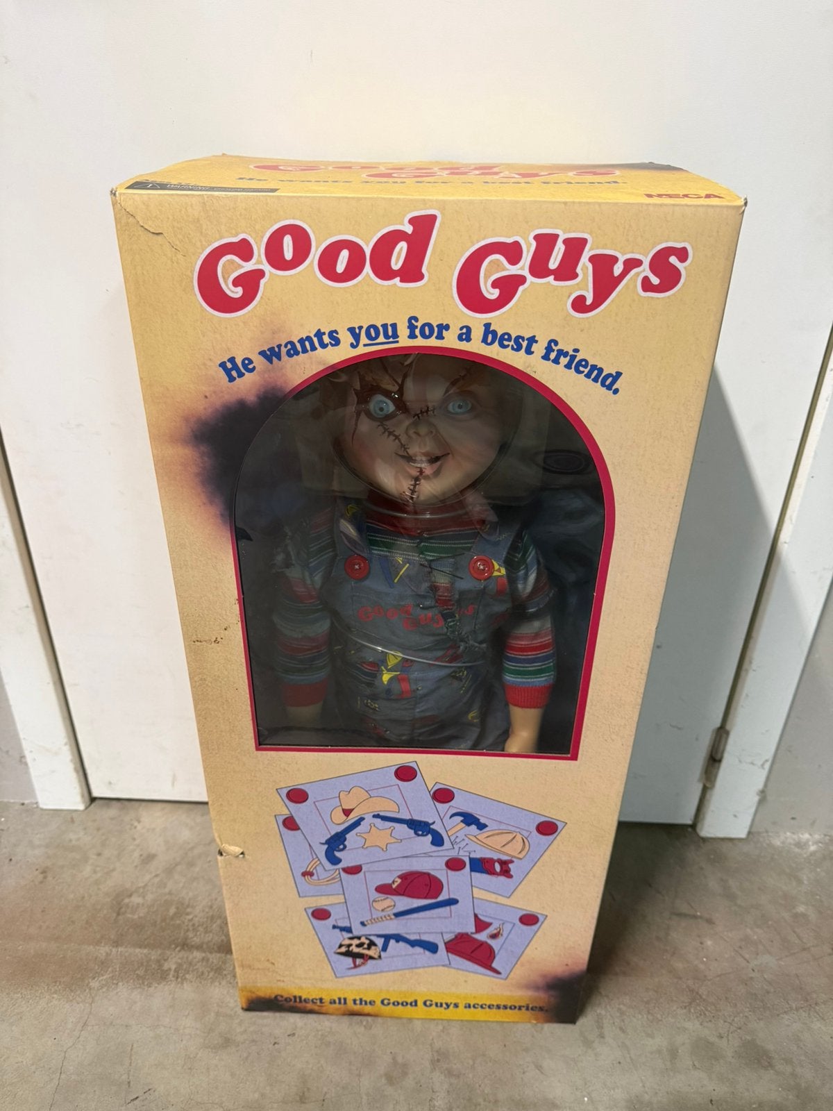 Neca chucky, Enlèvement, Neuf