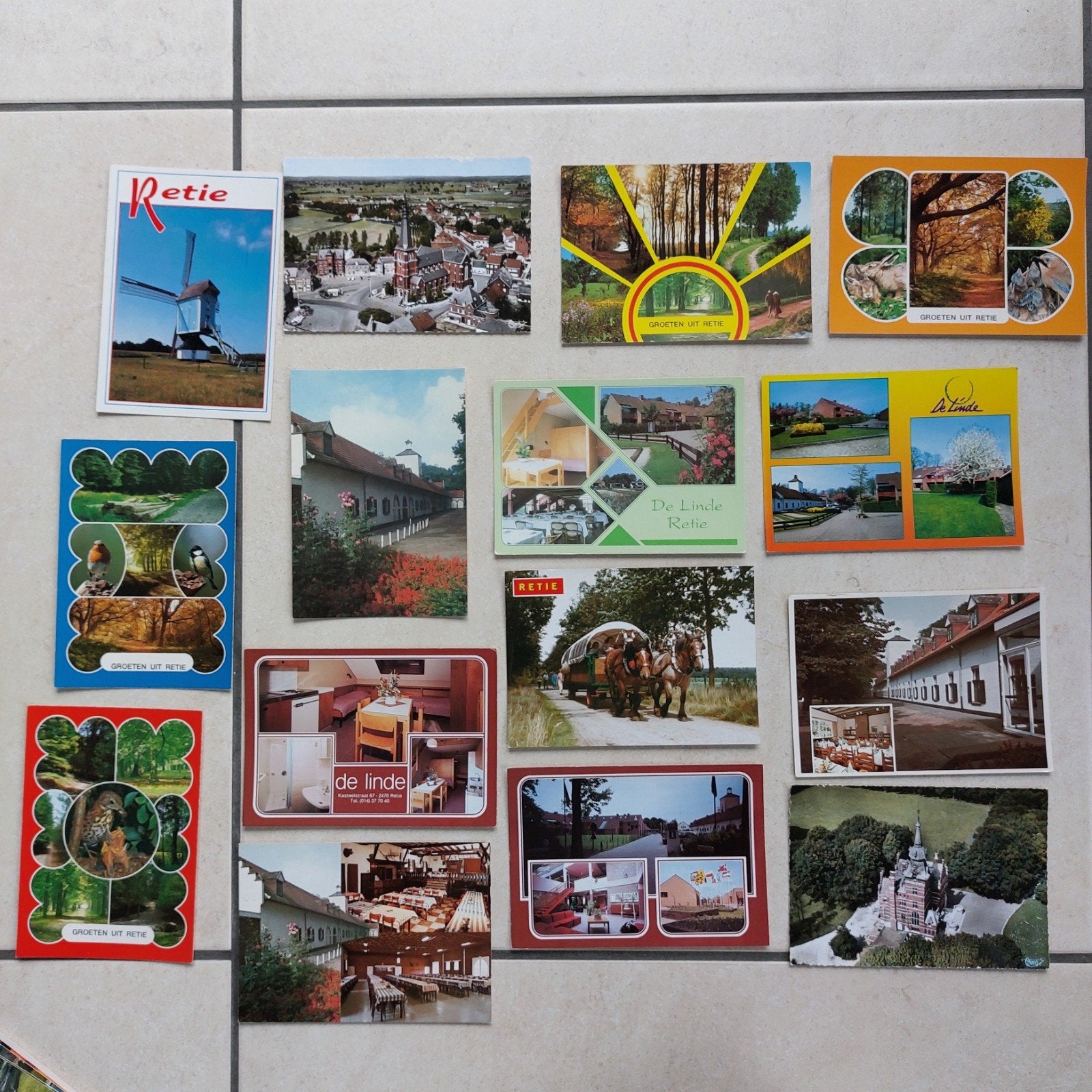 lot van 15 postkaarten van  Retie, Ophalen of Verzenden