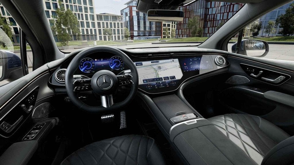 Mercedes-Benz EQS-Klasse 580 4MATIC SUV AMG Line | Hyperscre, Auto's, Mercedes-Benz, Automaat, 4 deurs, Stof, 594 km