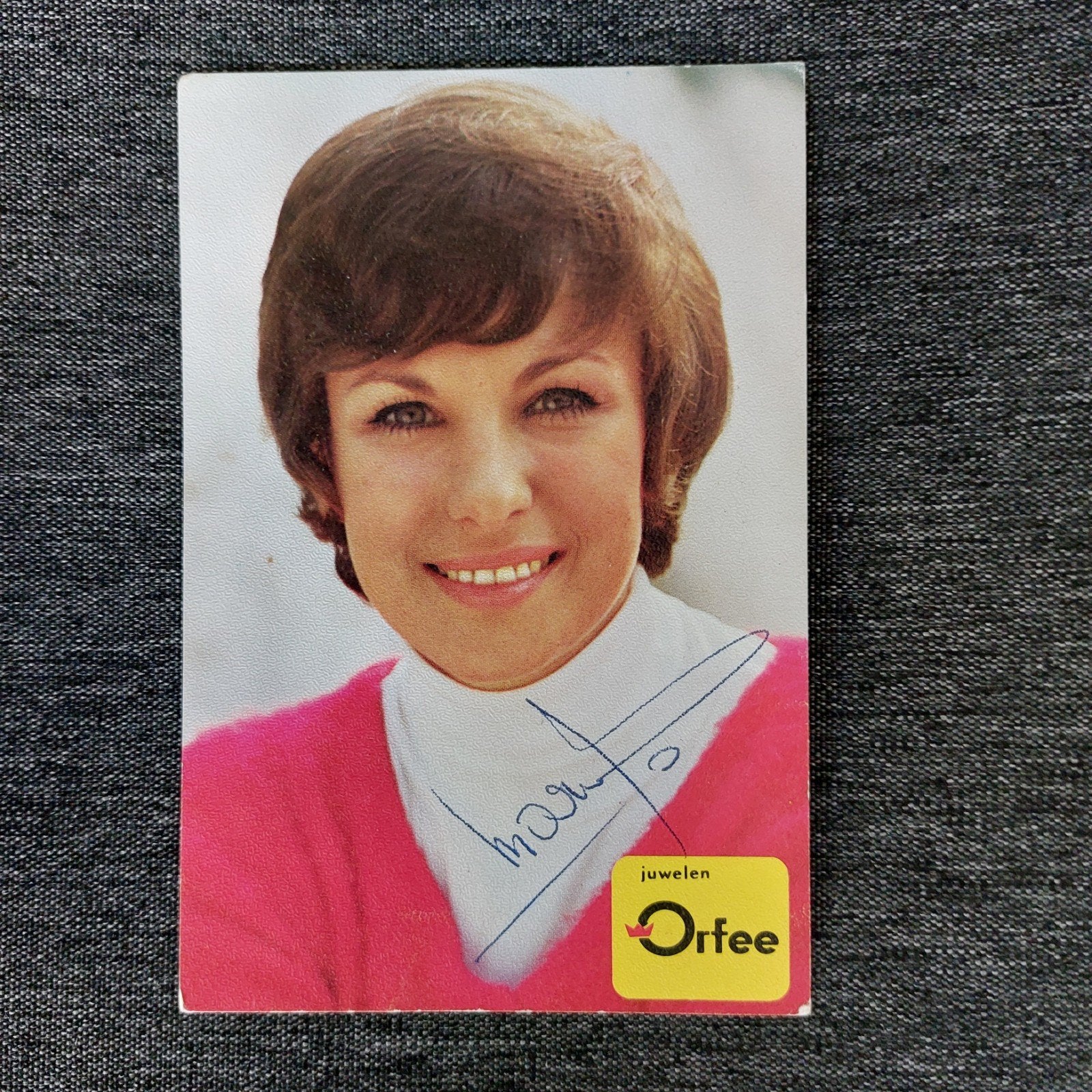 fotokaart zangeres Marva met handtekening, Verzamelen, Ophalen of Verzenden
