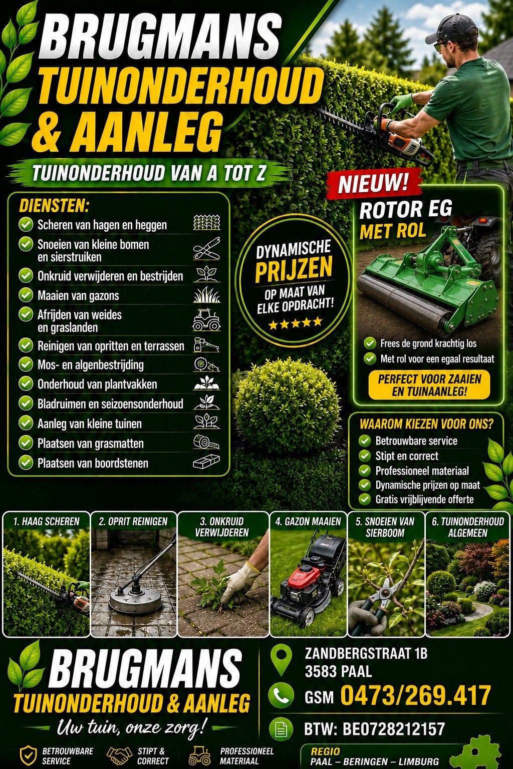 Tuinonderhoud . Freezwerken kleine of grotere tuinen., Ophalen