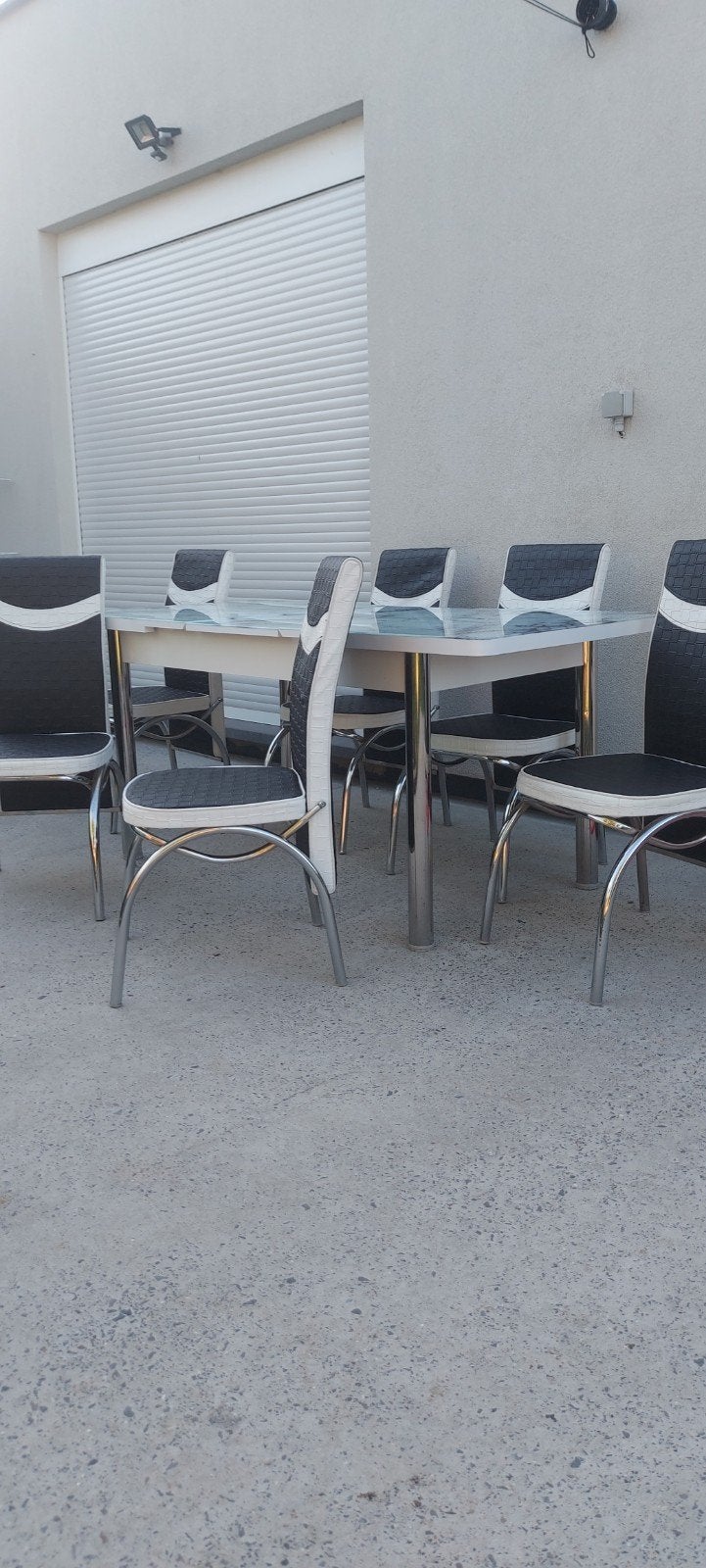 Table Manger avec 6 chaises, Jardin & Terrasse, Enlèvement ou Envoi