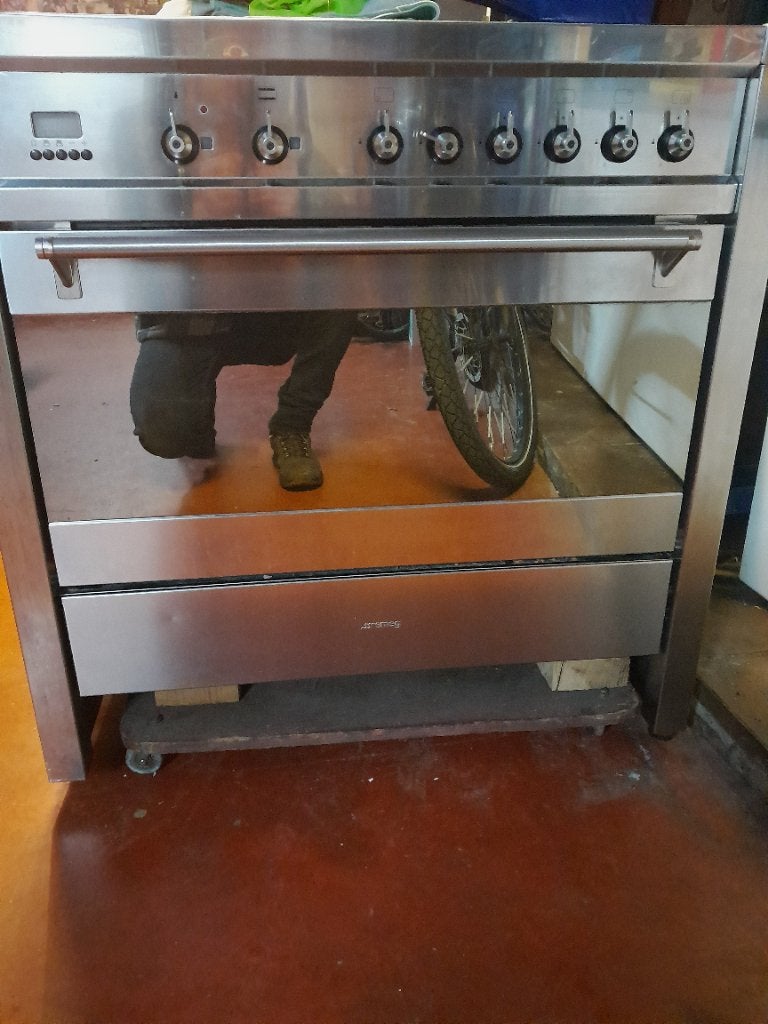 Gasvuur SMEG met grote oven, Elektronische apparatuur, Fornuizen, Ophalen, Gebruikt, Hete lucht, Gas