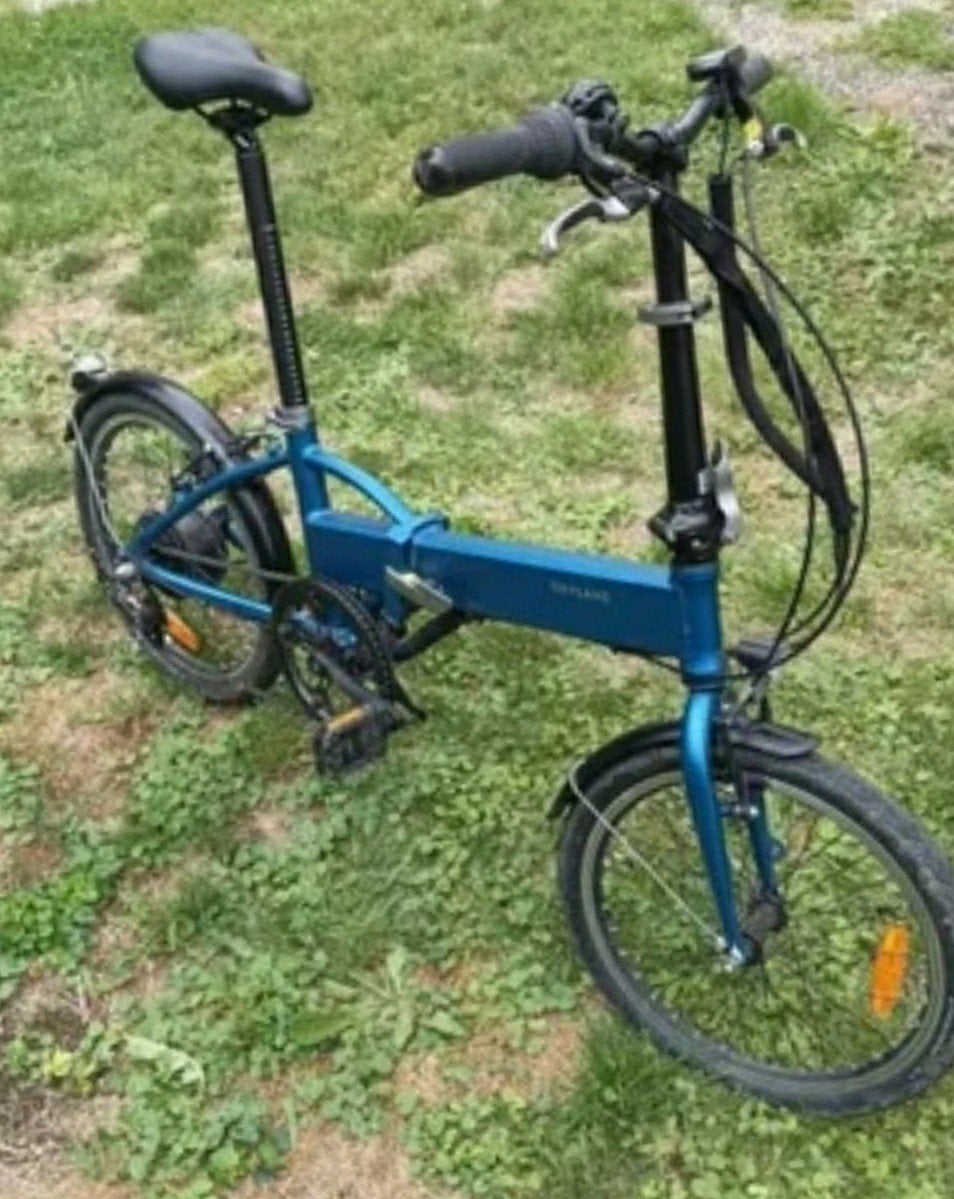 Elektrische opvouwbare fiets, Fietsen en Brommers, Ophalen, Gebruikt, 30 tot 50 km per accu