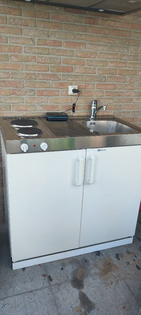 Kleine bijkeuken, Huis en Inrichting, Keuken | Complete keukens, Ophalen, Gebruikt, Wit, Overige typen