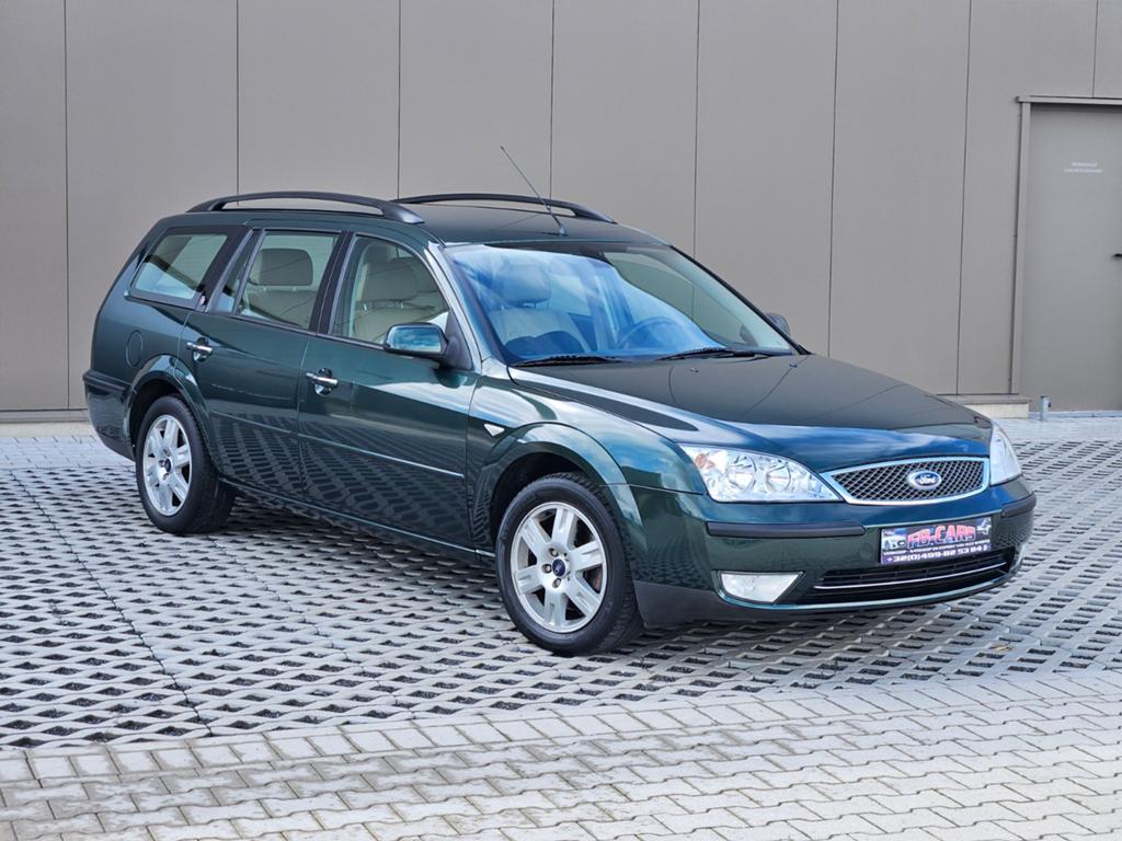 Ford Mondeo 2004 2.0 Ghia 1ste eig/Leder/Top staat, Auto's, Ford, Bedrijf, Te koop, Mondeo, ABS, Adaptieve lichten, Airbags, Airconditioning