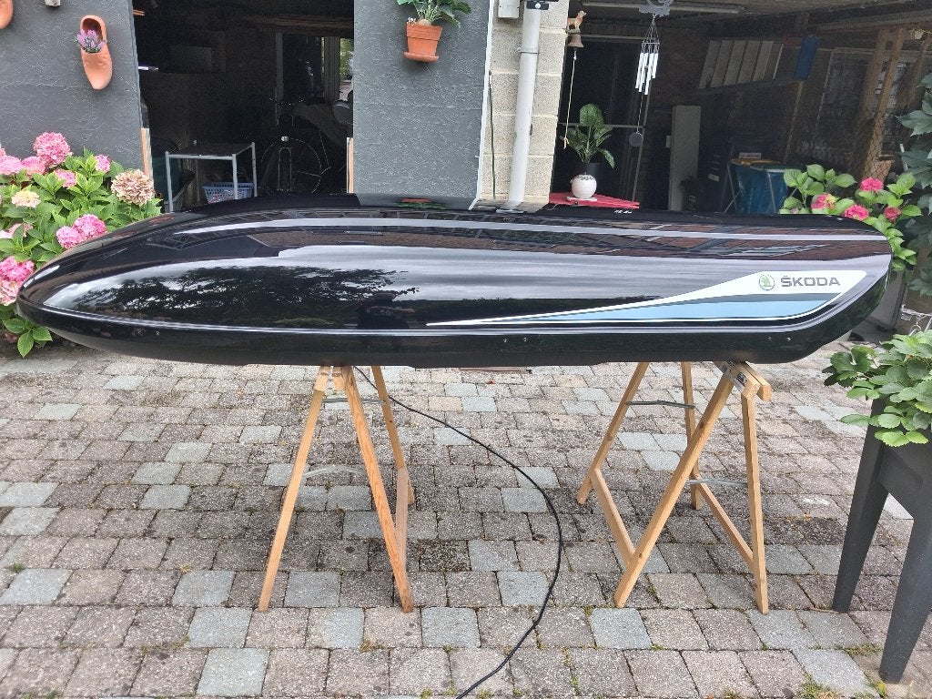 Coffre de toit Skoda 380L, Enlèvement, Comme neuf