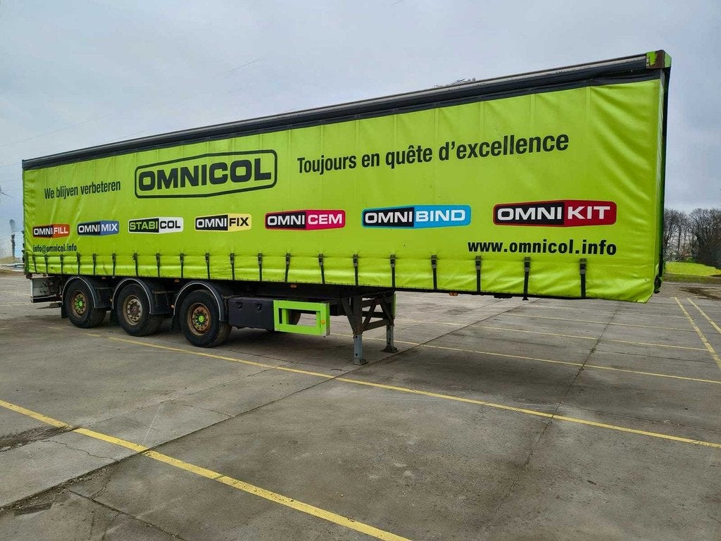 2003 KWB P-393-STI-H schuifzeil oplegger - MTM 39T, Auto's, Vrachtwagens, Overige brandstoffen, Bedrijf, Aanhangers en Opleggers