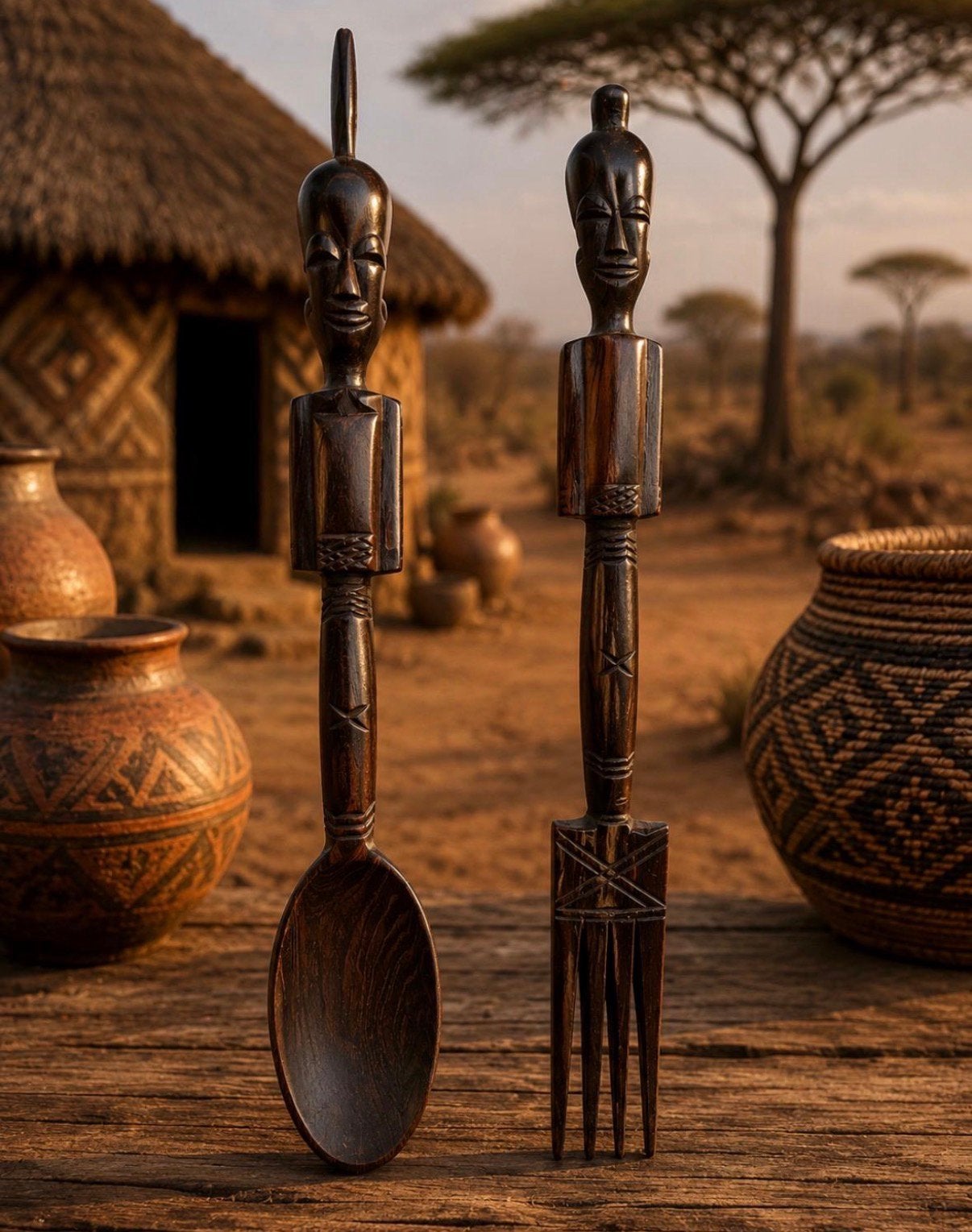 Afrikaanse beeldjes, Antiek en Kunst, Ophalen