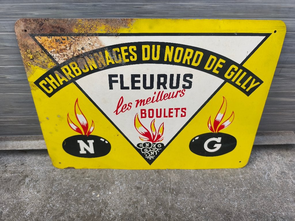 plaque charbonnage du nord de gilly, Collections, Enlèvement ou Envoi