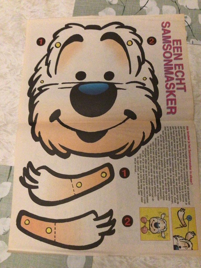 Samson en Gert masker maken, Ophalen of Verzenden, Nieuw