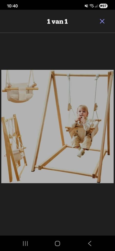 Baby schommel, Enlèvement, Balançoire