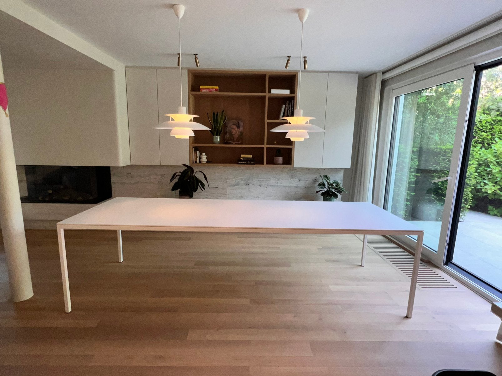 Witte eettafel model ‘Dino’ 280x95cm - Topinterieur, Huis en Inrichting, Ophalen, Overige materialen, 200 cm of meer, 50 tot 100 cm