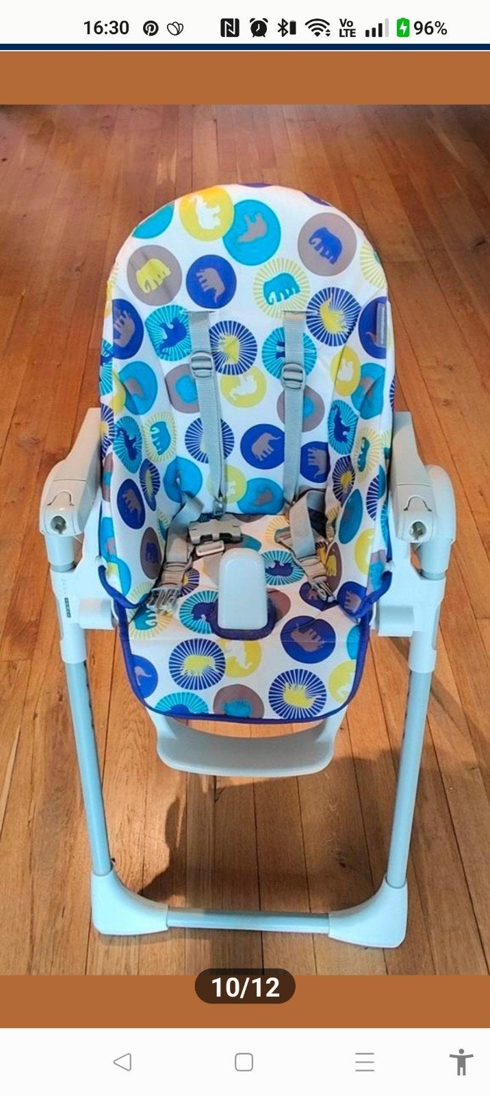 Kinderstoel Peg Perego Prima Pappa Zero 3 - In topstaat!, Kinderen en Baby's, Kinderstoelen, Ophalen, Zo goed als nieuw, Meegroeistoel