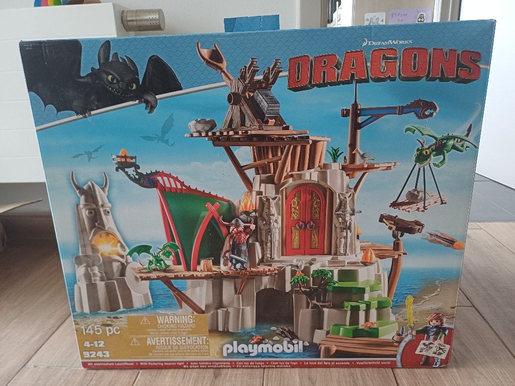 Playmobil Dragon Campement de l'Ile de Beurk, Ophalen, Gebouw, Complete set, Zo goed als nieuw