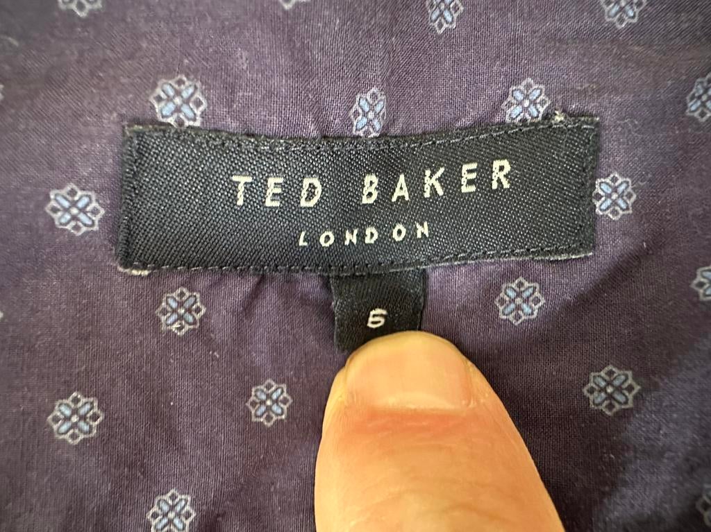 Exclusief kostuumhemd Ted Baker in nieuwstaat, Ophalen of Verzenden, Blauw, Halswijdte 43/44 (XL)