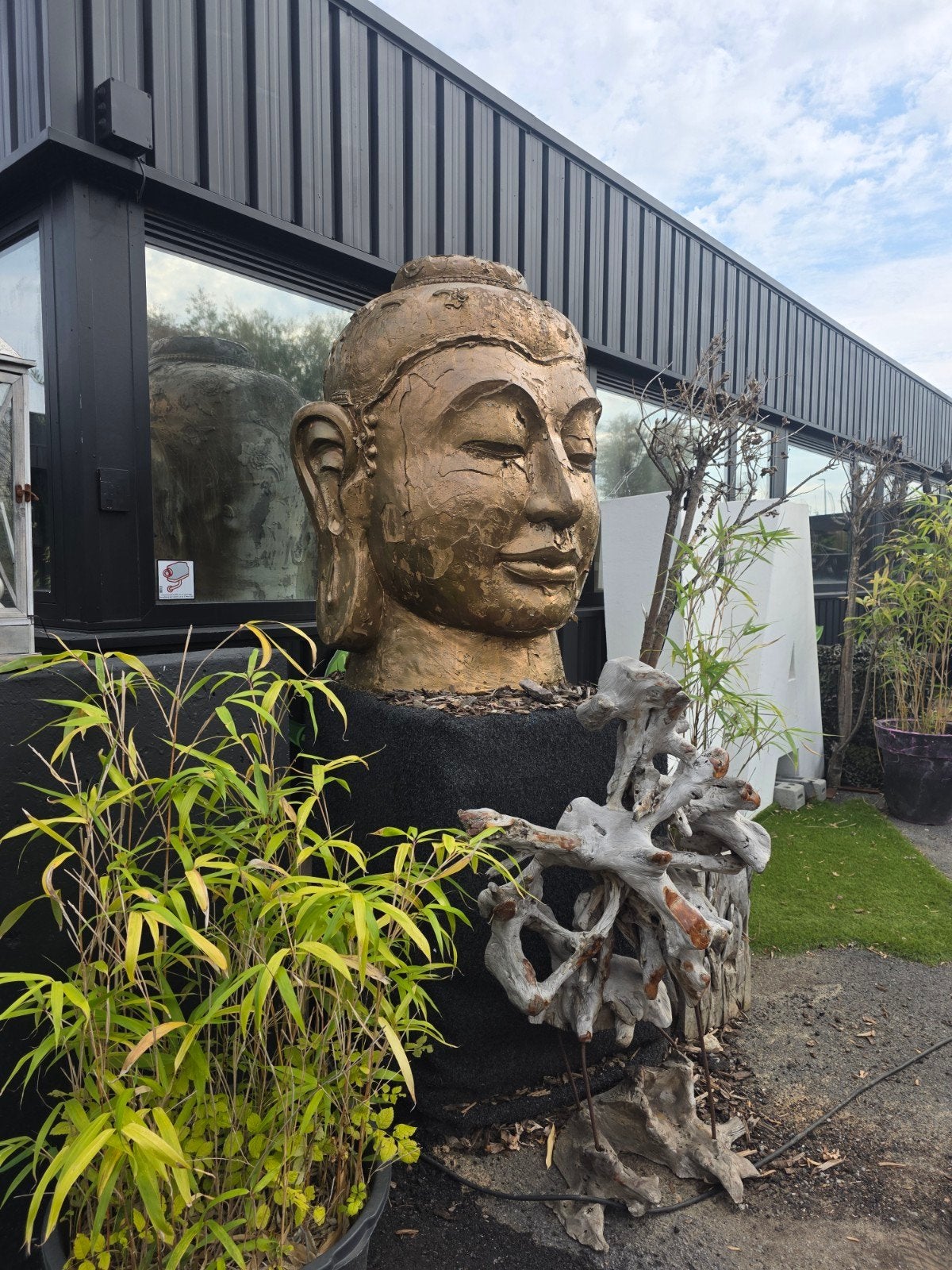 Xxxl beton boudha 160cm, Tuin en Terras, Ophalen, Gebruikt, Beton, Boeddhabeeld