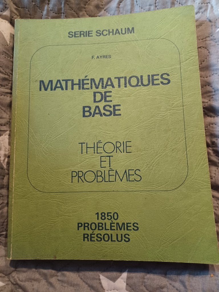 1990  Mathématiques de base .Frank Ayres. Série Schaum, Livres, Enlèvement ou Envoi