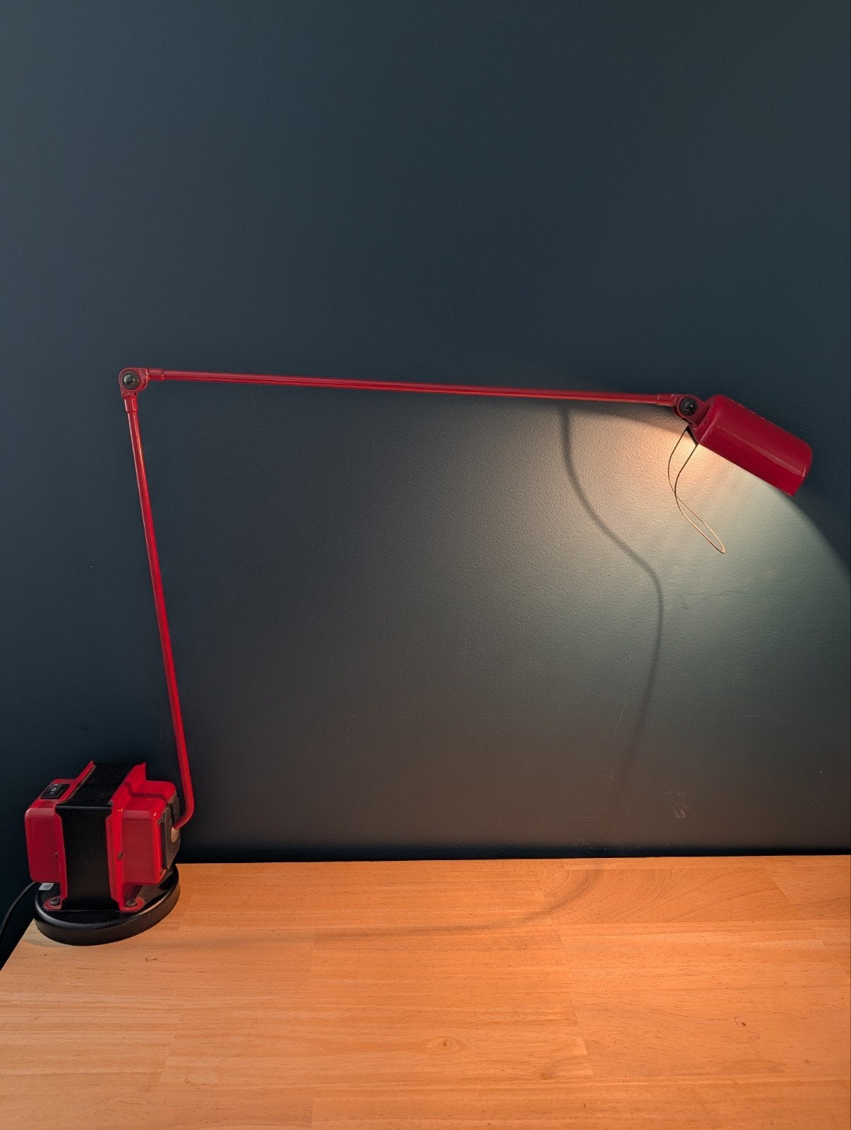 Vintage Lumina Daphine Tafellamp - Rood (Design T. Cimini), Ophalen