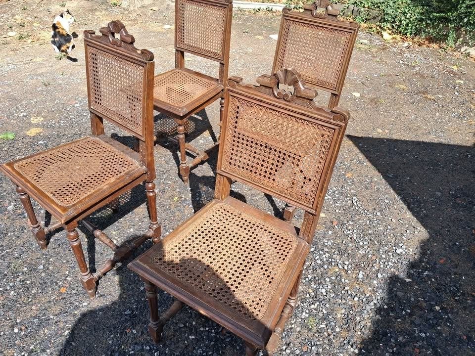 4 chaises cannelés, Antiquités & Art, Enlèvement