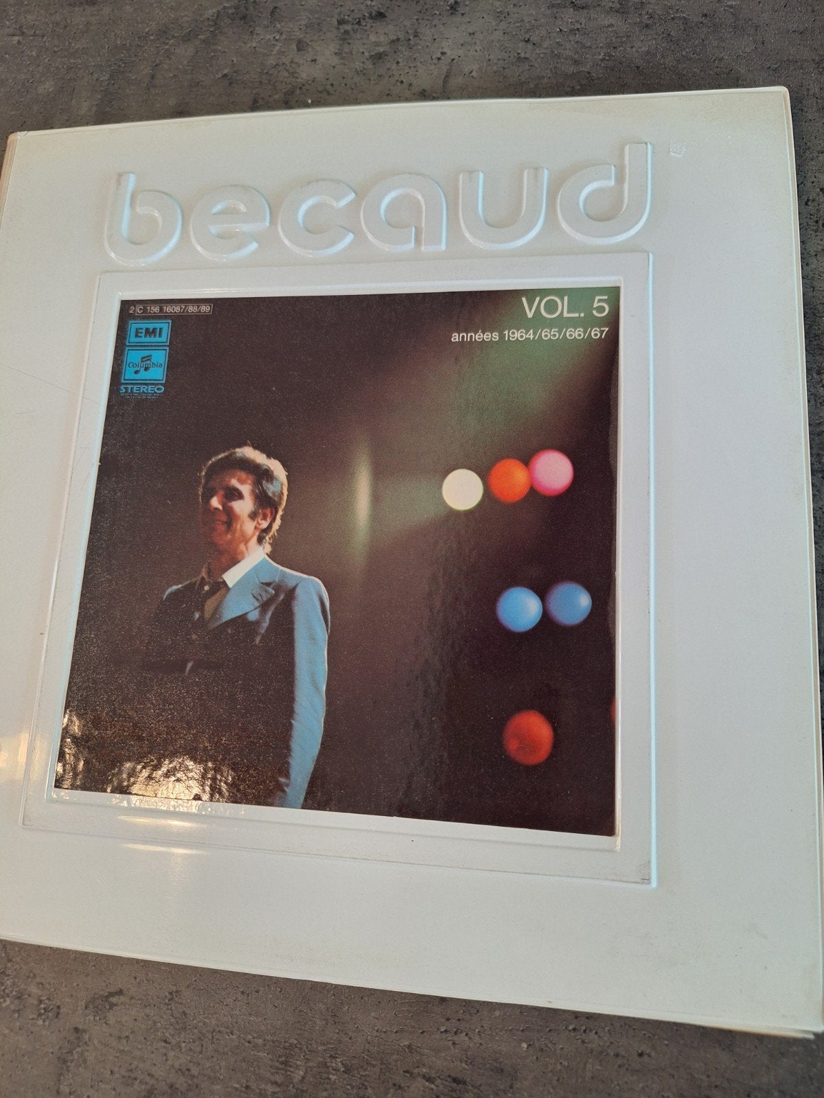 3 disques 33 tours vynile de Gilbert Becaud, Enlèvement ou Envoi