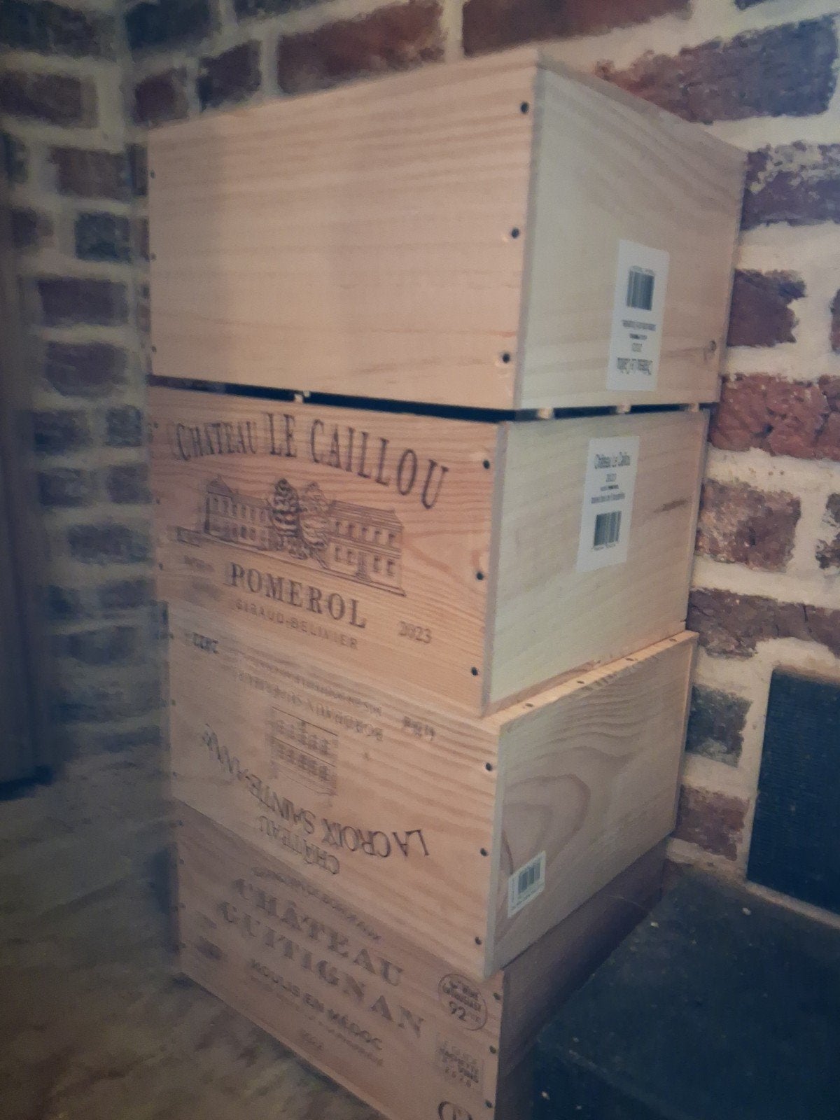 caisse en bois de Vin 6 bouteilles, Bricolage & Construction, Enlèvement, Utilisé, Boîte ou Caisse