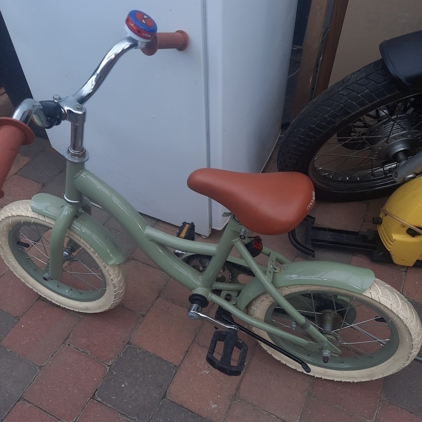 kleuter fiets, Ophalen