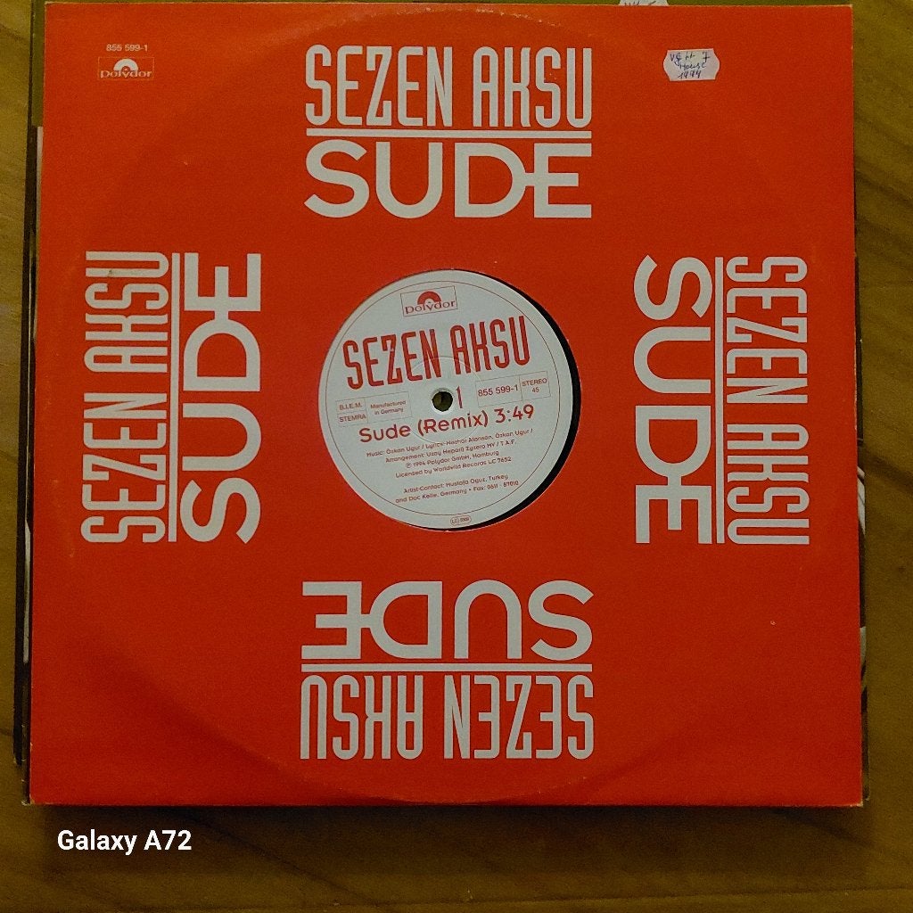 sezen aksu sude rmx 12 inch maxi, Gebruikt, House, Ophalen of Verzenden, 12 inch