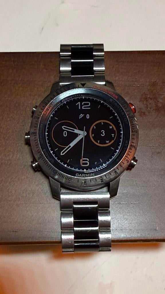 Garmin Titan, Handtassen en Accessoires, Horloges | Heren, Ophalen, Zo goed als nieuw, Zilver