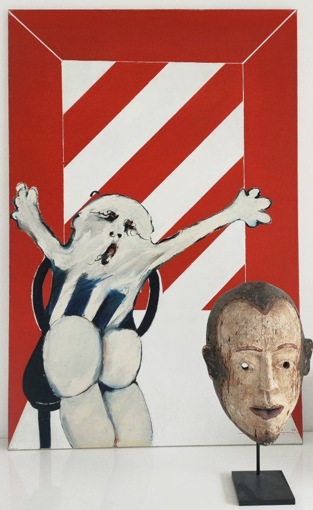 BAEYENS MARTIN (Belge) / Huile sur toile (1969), Enlèvement