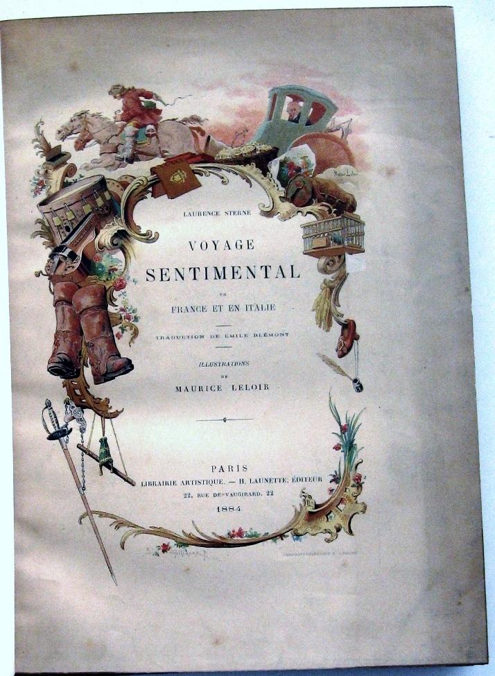 Voyage Sentimental en France et en Italie 1884 - Binding, Ophalen of Verzenden