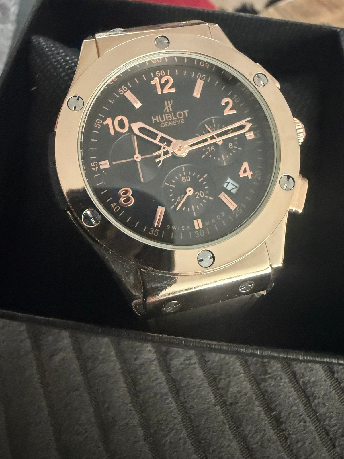 Hublot horloge nieuw A kwaliteit mooi horlge, Ophalen of Verzenden, Zo goed als nieuw, Polshorloge