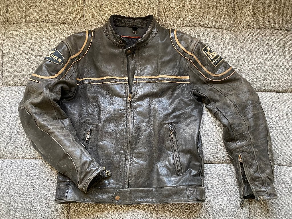 Blouson moto Helston's vintage, Seconde main, Autres types, Enlèvement, Hommes