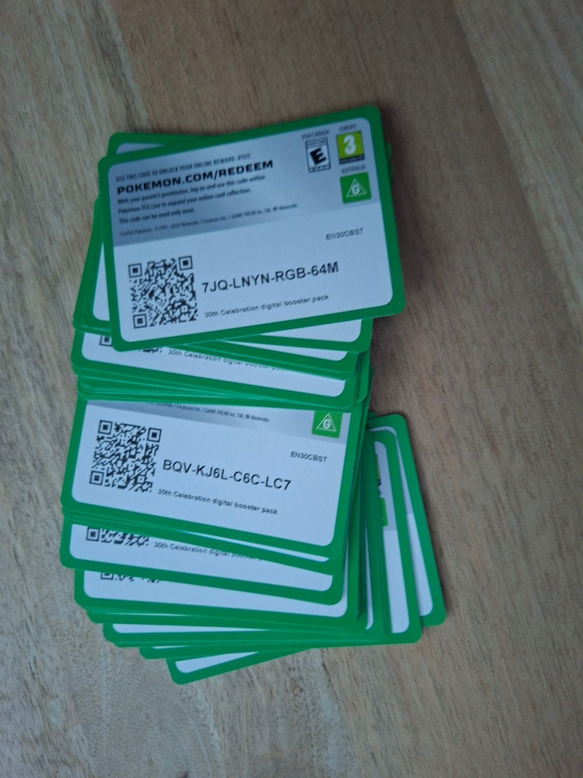 codes onlines 30 ans, Hobby & Loisirs créatifs, Enlèvement ou Envoi, Autres types, Timbres, Coupons ou Points