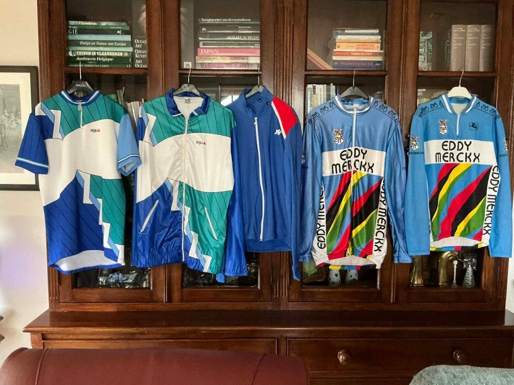 Lot Eddy Merckx truitjes en meer, Enlèvement ou Envoi, Utilisé, Vêtements