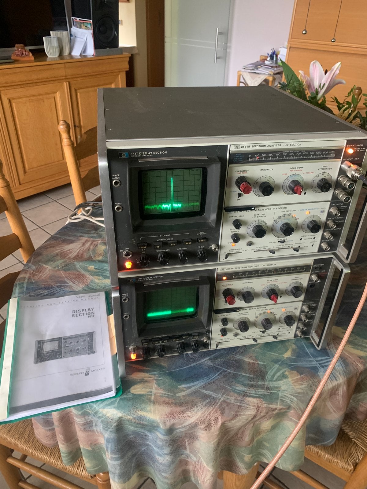 Packard 141T spectrum analysers, Ophalen, Gebruikt
