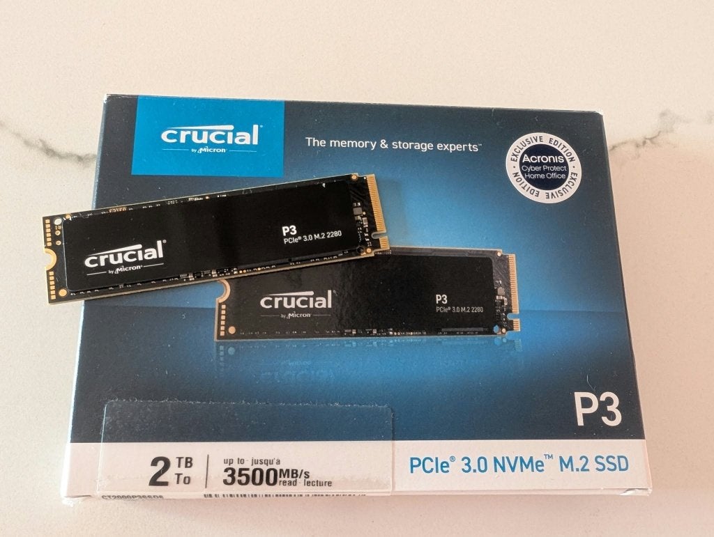 2TB NVMe M.2 SSD van Crucial, Computers en Software, Ophalen of Verzenden, 2TB, SSD, Crucial