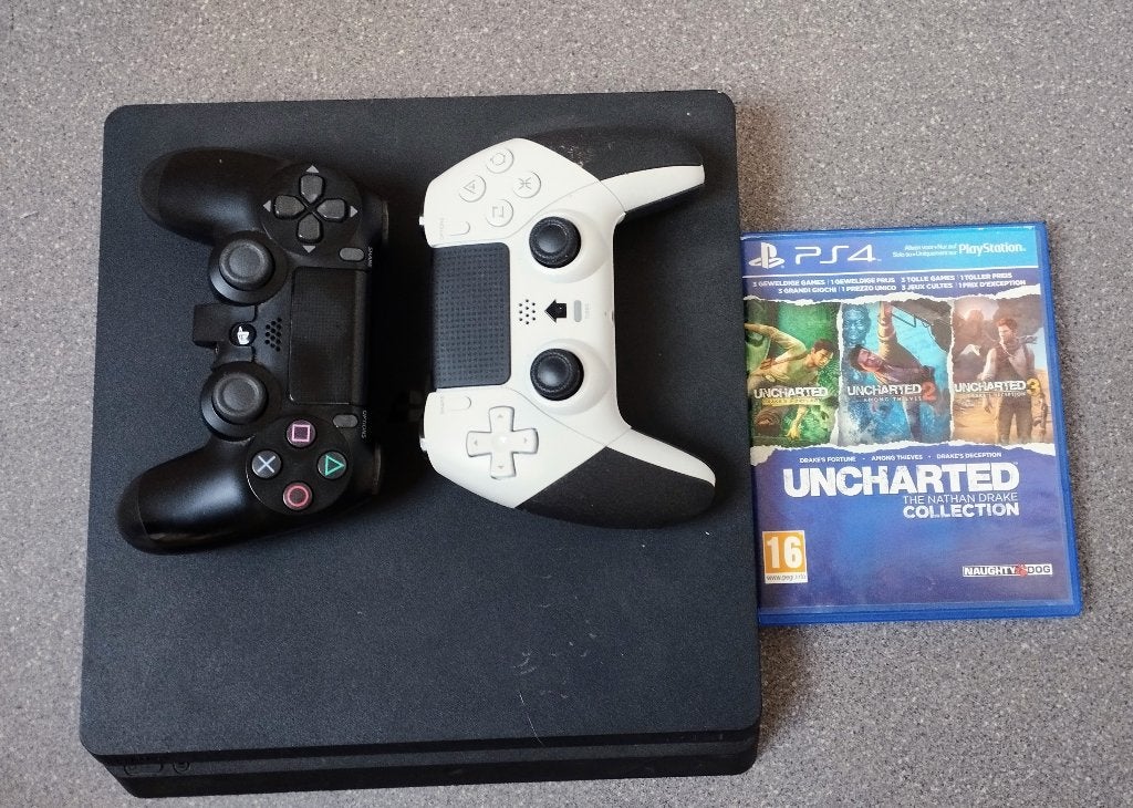 Pack Sony PlayStation 4 Slim – 2 Manettes, 500 GB, Enlèvement, Utilisé, Avec jeux